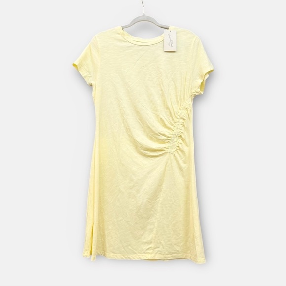 Universal Thread Short-Sleeve Ruched Knit Mini T-Shirt Dress, L - Picture 3 of 10